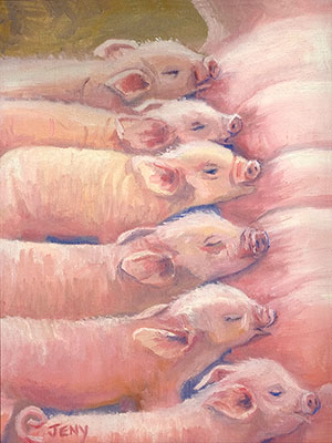 Six Little Pigs